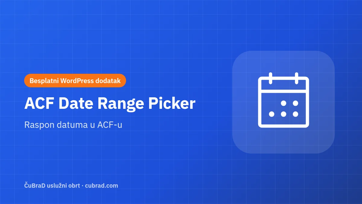 ACF Date Range Picker
